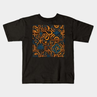 Retro Celtic Runes Design Kids T-Shirt